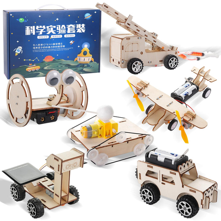 6 Stück Experimente Spielzeug, Experimentierkasten, Experimente für Kinder, Elektronik Baukasten, Ho