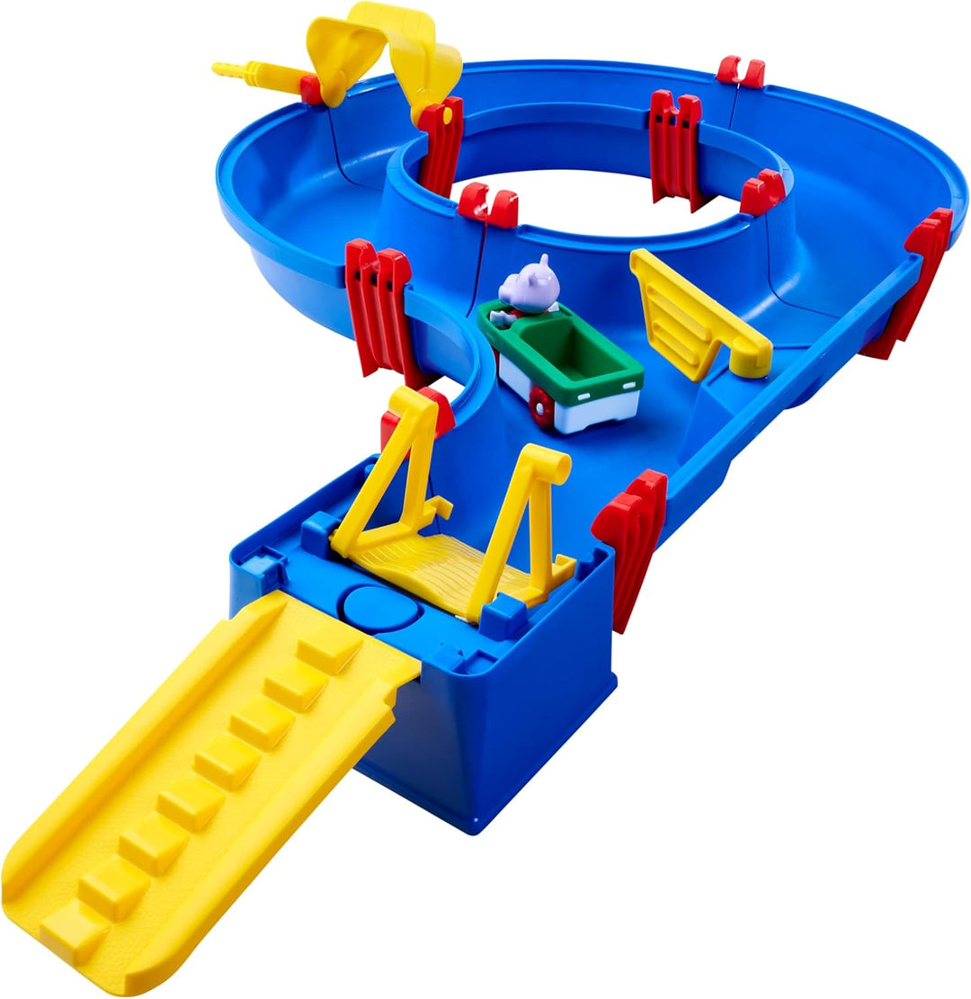 BIG Spielwarenfabrik AquaPlay - AmphieSet - 88x50x13 cm grosse Wasserbahn, ideales Einsteigermodell,