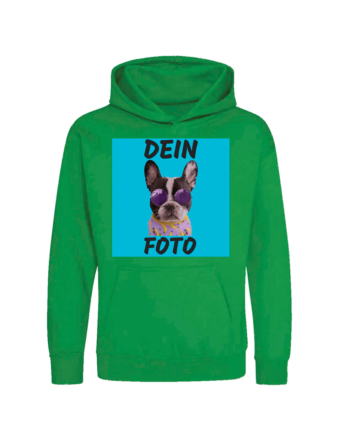Kinder Hoodie Bedrucken Lassen - Mit Wunschfoto personalisiert - Kapuzenpullover als Geschenk für Ju