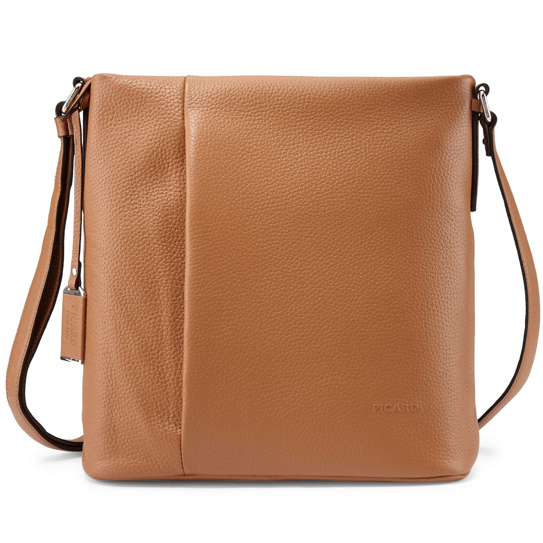 Picard Damen Schultertasche PURE aus Echtleder Gross, Mittel | mit Reissverschluss | Schultertasche