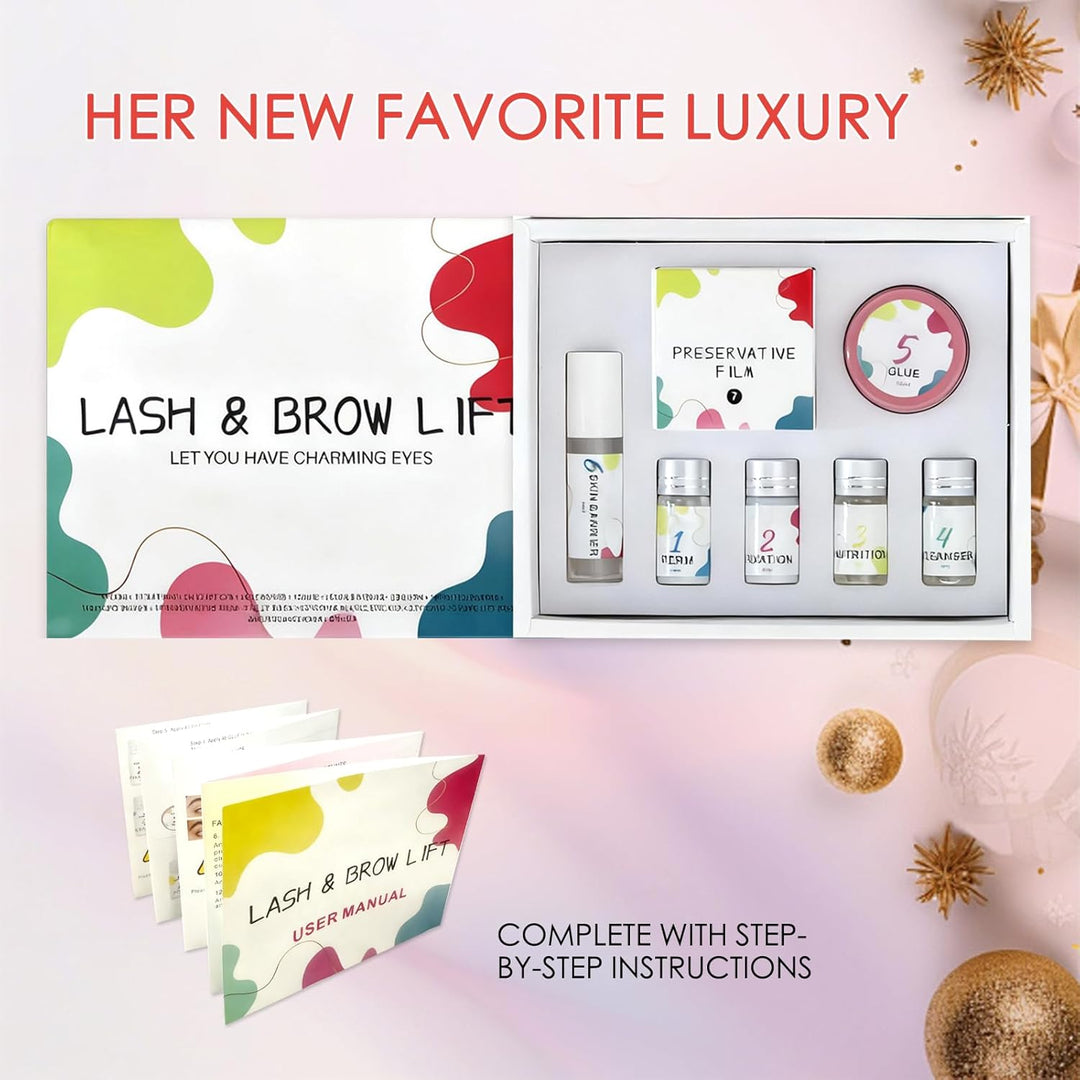 Upgrade Wimpernlifting & Brow Lamination Komplett Set | Schutzbarriere-Formel für Empfindliche Augen