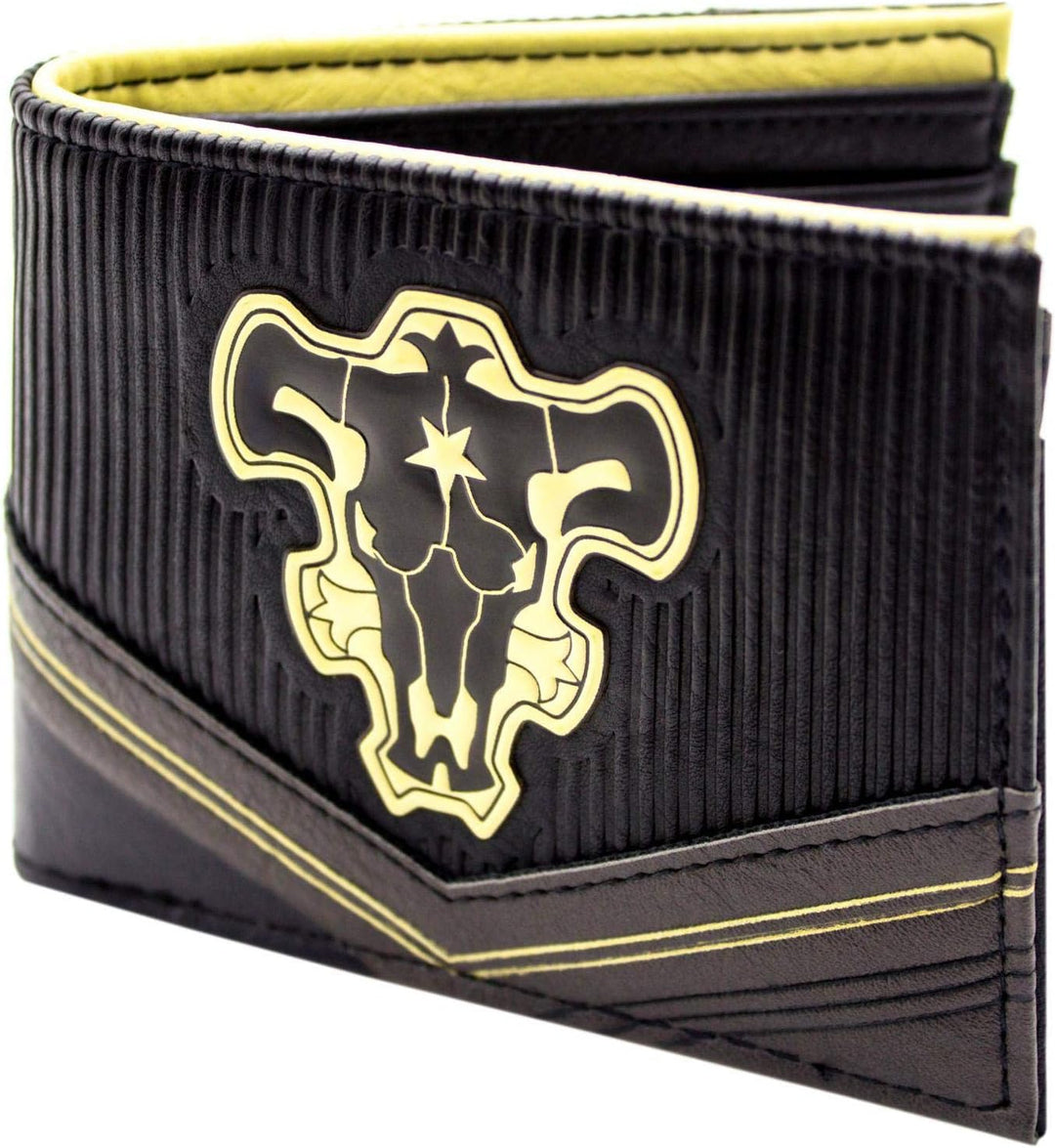 Black Clover Bull magische Ritter Schwarz Portemonnaie Geldbörse