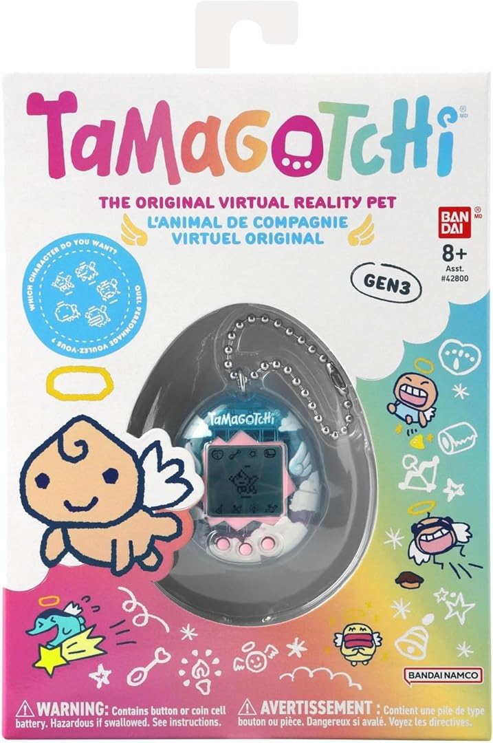 Tamagotchi Bandai Angel Digitales Haustier, verträumte Engelsmuschel | Heben Sie Ihren Engel Cyber-H