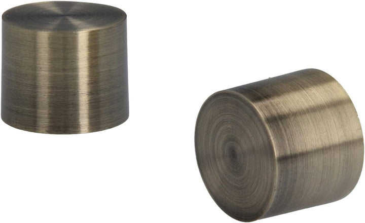 Sento 25/16mm Metall Gardinenstange Vorhangstange 2-läufig Messing Antik Classic 200 cm (2 Stangen 2