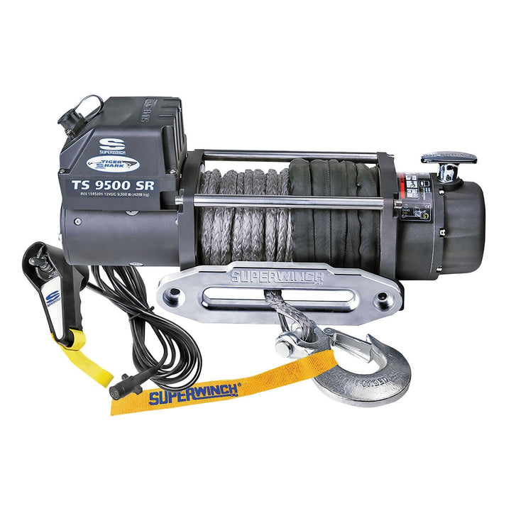 Superwinch Tiger Shark 12 V Seilwinde mit Aluminiumkraue und synthetischem Seil, 4309 kg Tragfähigke