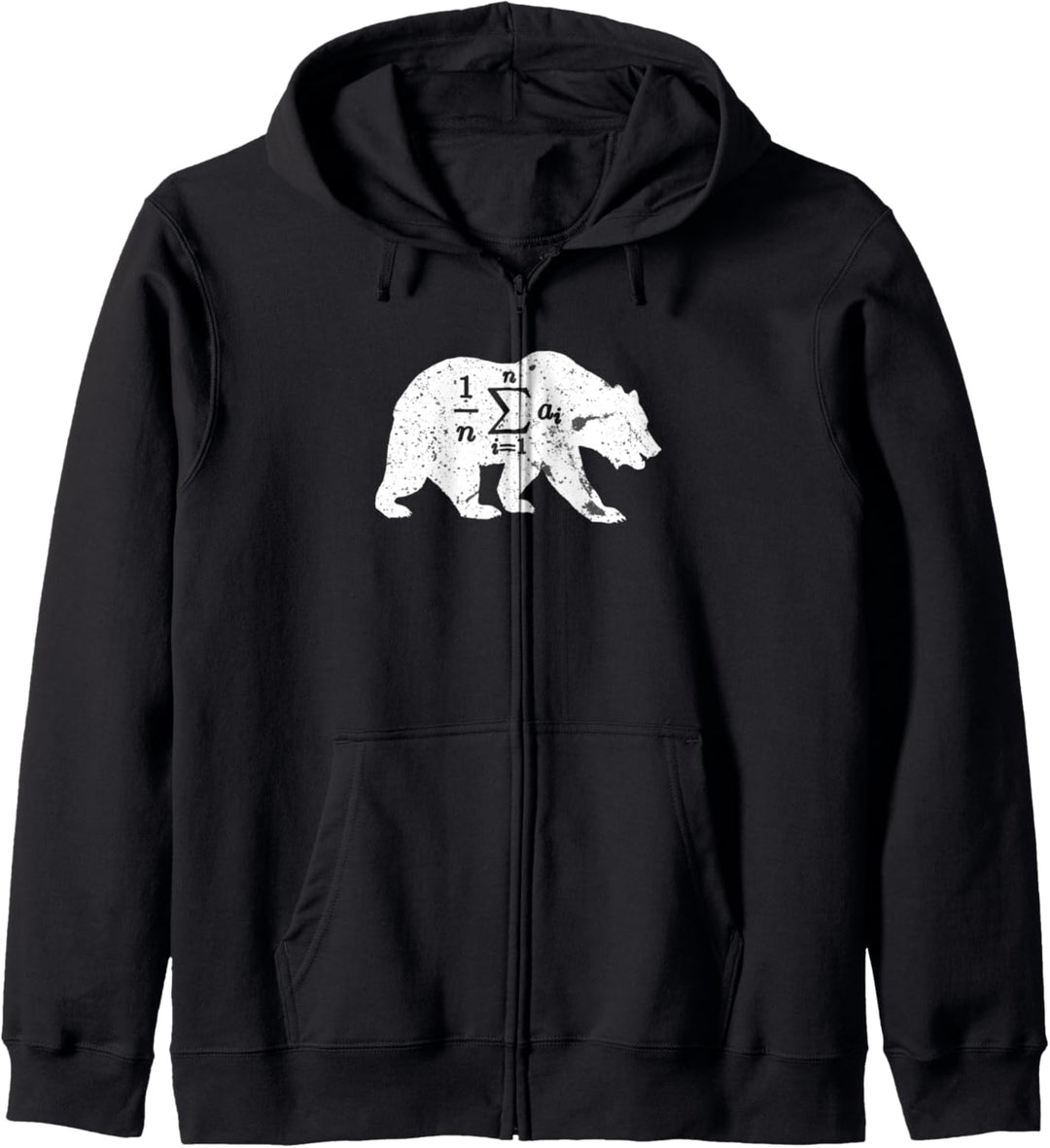 Average Bear Design Funny Mathematics Formula Math Nerd Kapuzenjacke