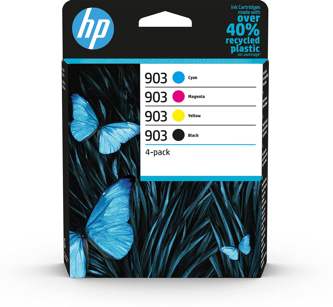 HP 903 Pack de 4 Cartouches d'encre Noir/Cyan/Magenta/Jaune authentiques