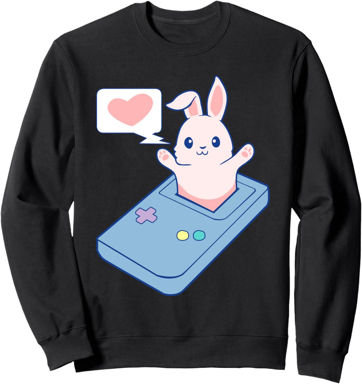 Niedliches Retro-Gaming-Design – Bunny Sweatshirt