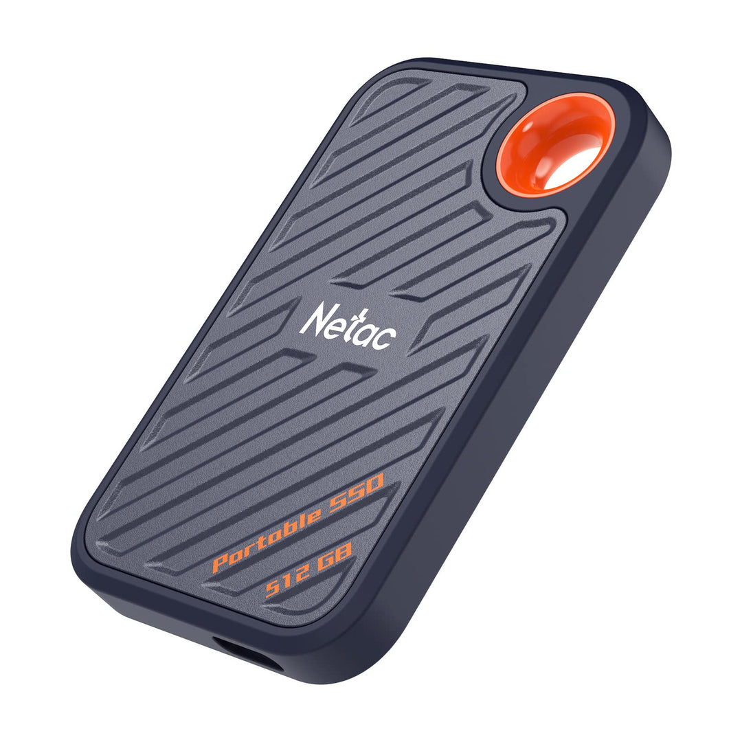 Netac ZX20 512GB Extreme 512GB NVMe Portable SSD USB 3.2-C bis zu 2000MB/s Lesebeständig Staubgeschü