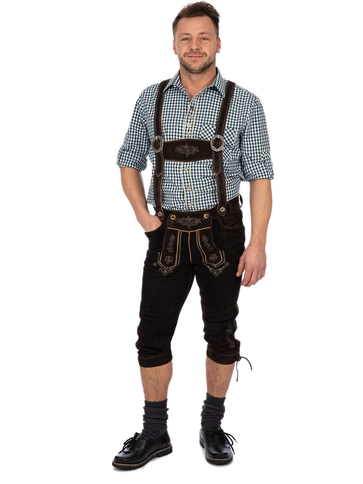 Maddox Herren Lederhose KORBINIAN-HT 46 Braun, 46 Braun