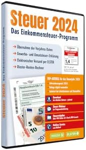 ALDI STEUER 2024 für Steuererklärung 2024 am PC. ELSTER Klare Strukturiert Steuerprogramm Download C