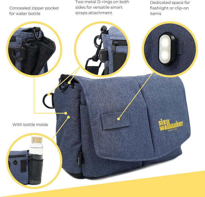 Arrivly SixWalker Gassi Tasche Hund Leckerlibeutel für Hunde mit Magnetverschluss, Praktischer Hunde