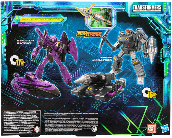 Transformers Legacy Evolution Humble Origins 2er-Pack Senator Shockwave (17,5 cm) & Data Clerk Orion
