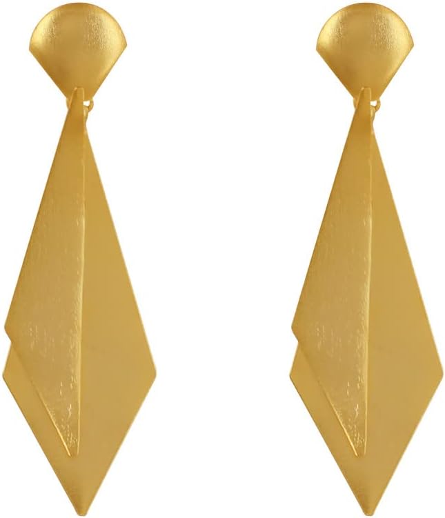 LES POULETTES BIJOUX - Goldener Messing Ohrringe Krawatte