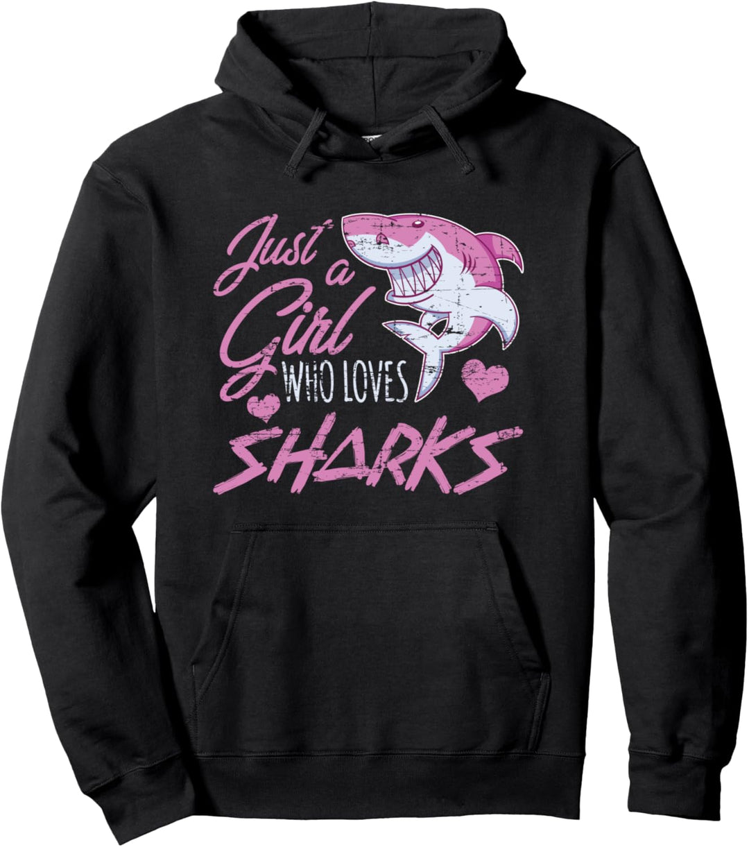 Niedliches Ozean Tier Kinder Geschenk Hai Mädchen Pullover Hoodie