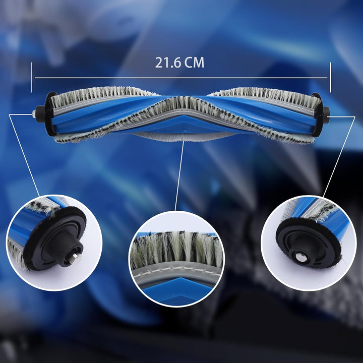 18 Stück Zubehör Kompatibel mit ECOVACS X5 Omni(1 Hauptbürste, 4 Seitenbürsten, 4 Filter, 4 Wischtüc