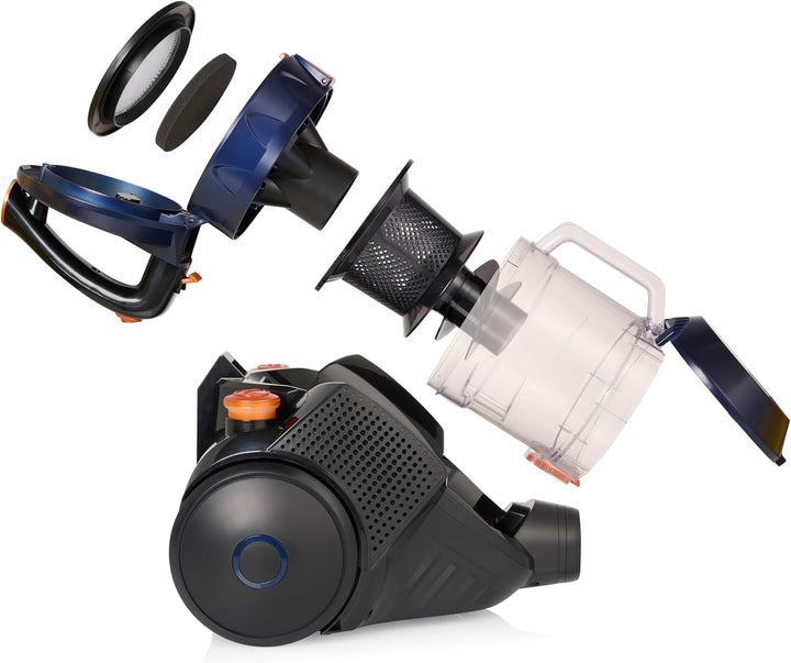 Tristar Multi Zyklon Staubsauger – Beutellos – 18 m Reichweite – 2,8 L Volumen – 700 W Motor – Einst