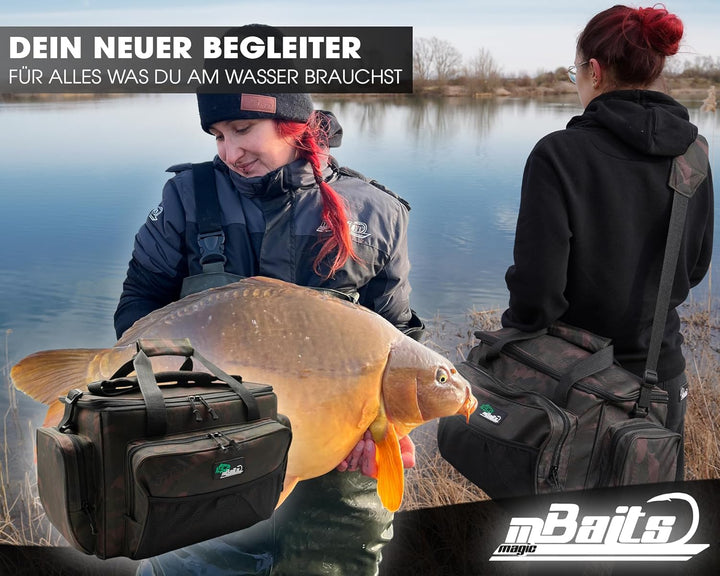 Angel-Berger Carryall Karpfentasche Angeltasche 60 x 33 x 30cm, 60 x 33 x 30cm