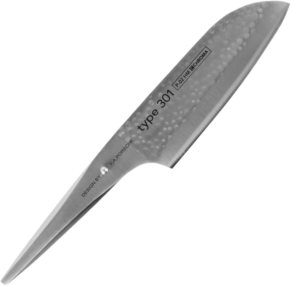 Chroma Type 301 Messerset, Tranchiermesser, Santoku, Schälmesser, Design By F.A. Porsche, P529HM