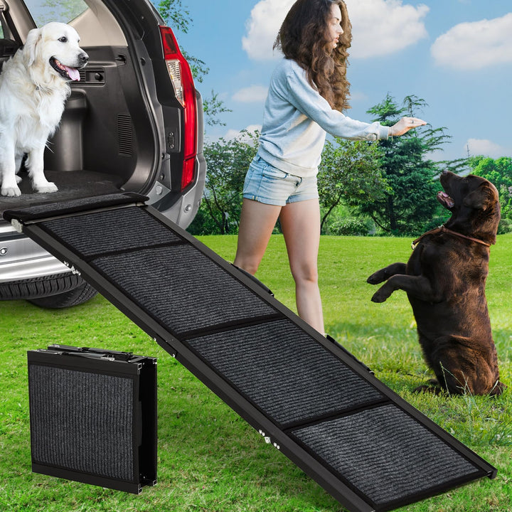 Hunderampe Klappbar Hundetreppe Hunde- & Katzentreppe Rampe Einstiegshilfe Für Kofferraum Haustiertr