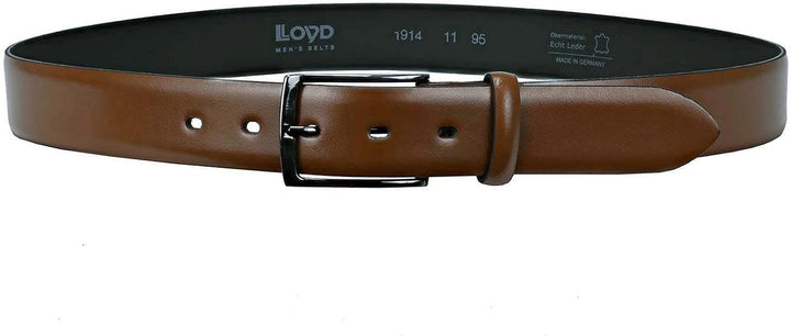 LLOYD-Herren-Ledergürtel 35 mm dkl.Schliesse Cognac 85, Cognac 85