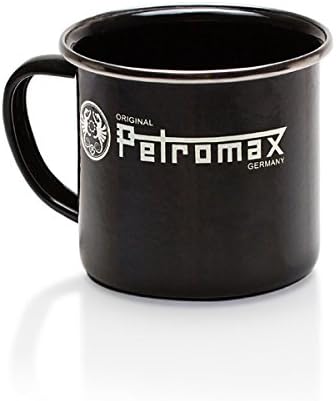 GRILL-EXPERTE Petromax Emaille Geschirrset schwarz - 2 x Teller, 2 x Tasse, 2 x Schale