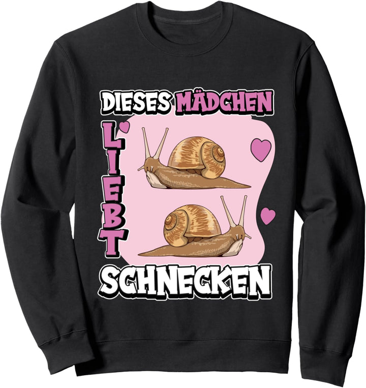 Kinder Schnecke Sachen Dieses Mädchen liebt Schnecken Sweatshirt