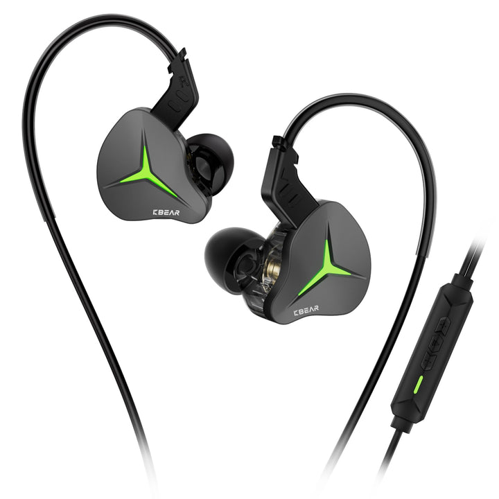 Yinyoo KBEAR Venus Kabelgebundene Ohrhörer USB C IEM Kopfhörer mit LED-Beleuchtung für Gaming, IEMs