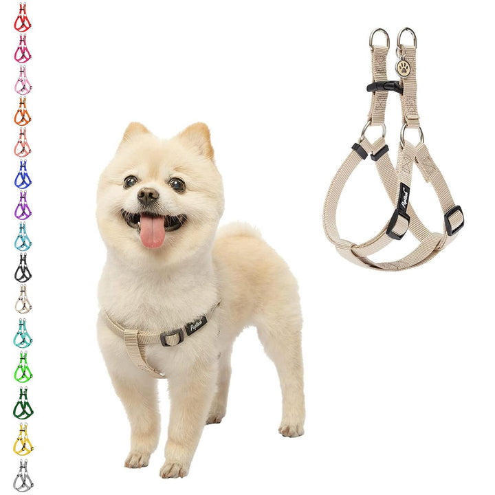 Pupteck Zerrfreies Hundegeschirr Weiches Verstellbares Basic Nylon Step-In Welpen-Weste für Outdoor-