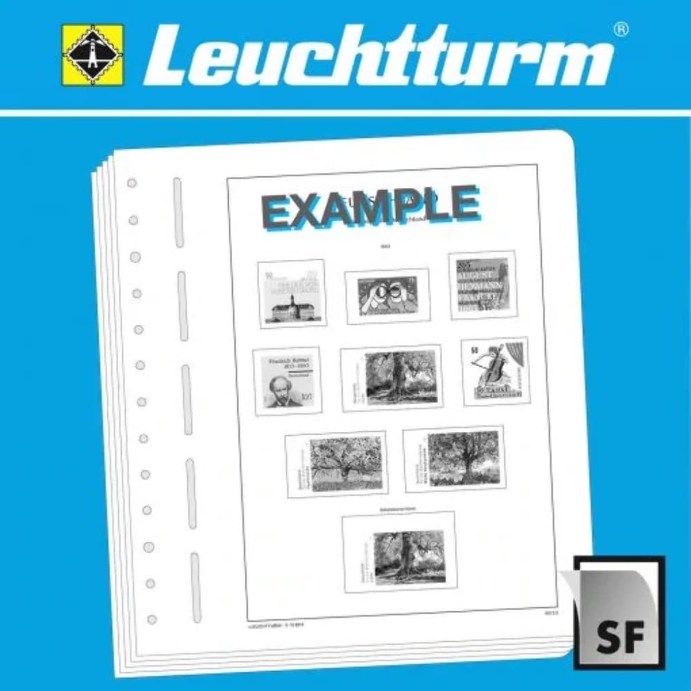 Leuchtturm Vordruckblätter Bundesrepublik Deutschland 1990-1994 mit SF-Schutztasche | Sammelblätter