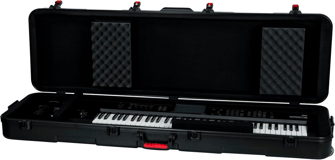 Gator Cases Hartschalen Flight Case für schlanke, extra lange 88-Tasten-Keyboards mit TSA-zugelassen