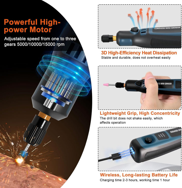 Akku Multifunktionswerkzeug Rotationswerkzeuge Multifunktionswerkzeuge Polierwerkzeug, Gravierstift