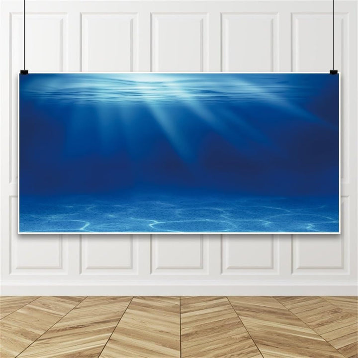 Renaiss 2.5x1.2m Unterwasser Blaues Meer Hintergrund Aquarium Fotografie Hintergrund Aquarium Dekora