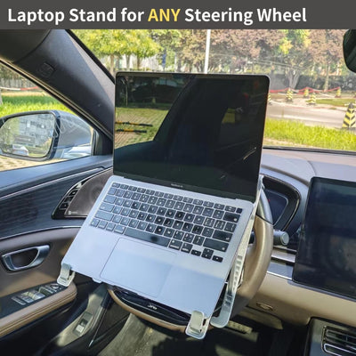 STEERTOP Laptop Ständer für Auto | Multifunktionale Auto Lenkrad Schreibtisch | Tablett Autotisch fü