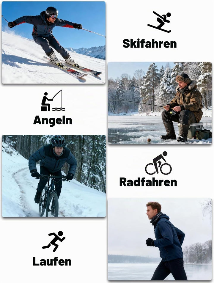 Herren Thermounterwäsche Herren Funktionsunterwäsche Atmungsaktiv Thermo Unterwäsche Baselayer-Set S