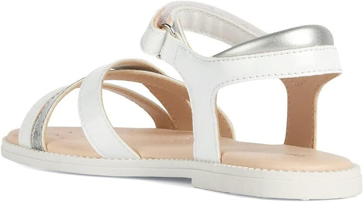 Geox Damen J Karly Girl Sandal 37 EU Weiss, 37 EU Weiss