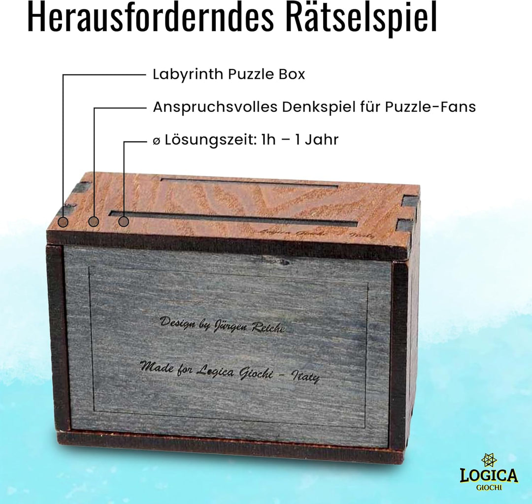 Logica Spiele Art. Pandora Box - Geheimschachtel - Schwierigkeit 5/6 Unglaublich - Geschenkbox - Den