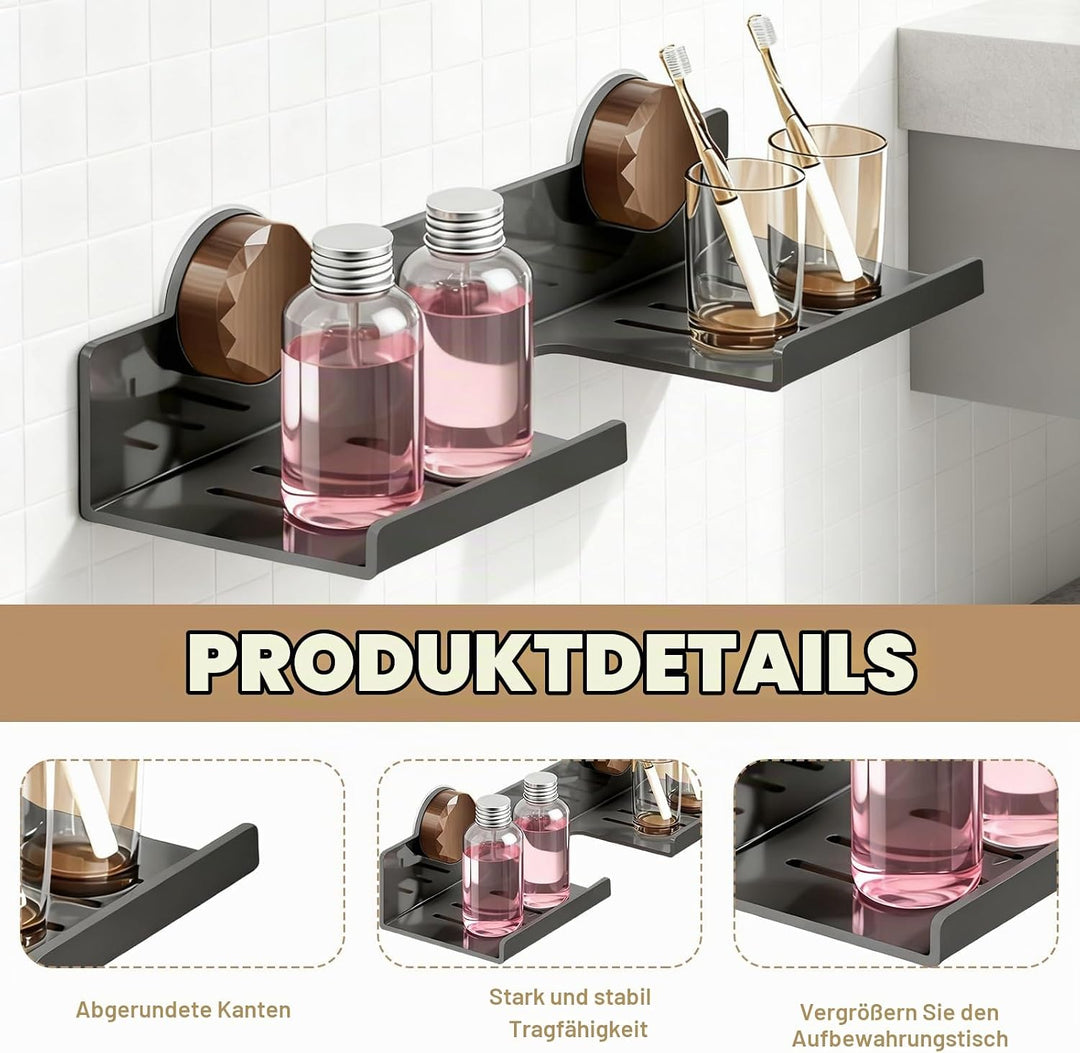 Waschbecken Ablage, Bad Organizer Badezimmer Regal Ohne Bohren Bad Ablage über Waschbecken 40 X 16 X