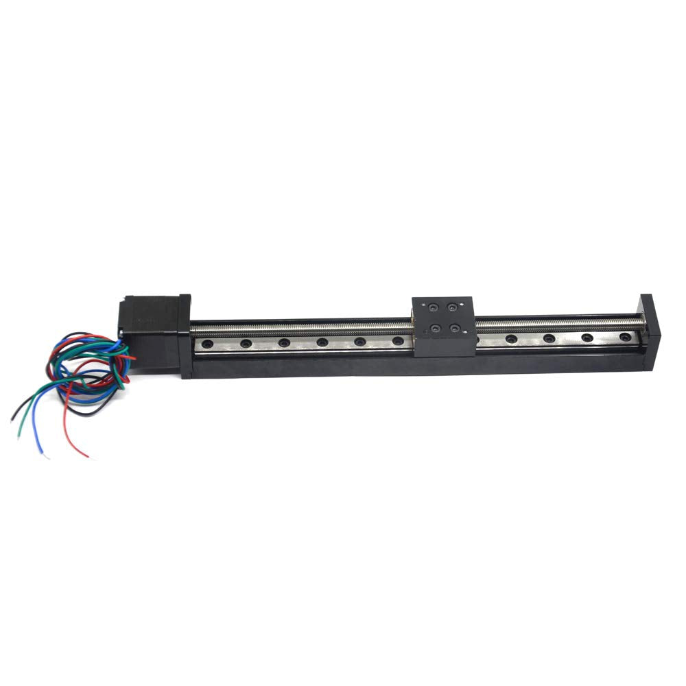 Befenybay 200mm effektive Verfahrlänge Mini Linear Rail Guide Gewindespindel T6x1 mit NEMA11 Schritt