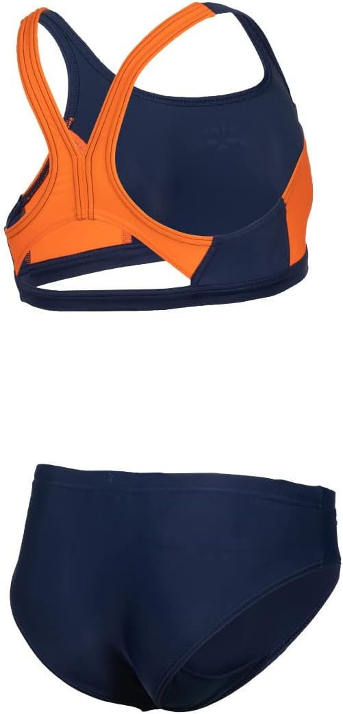 ARENA Mädchen G Thrice Jr Two Pieces R Bikini 152 Navy-mango-white, 152 Navy-mango-white
