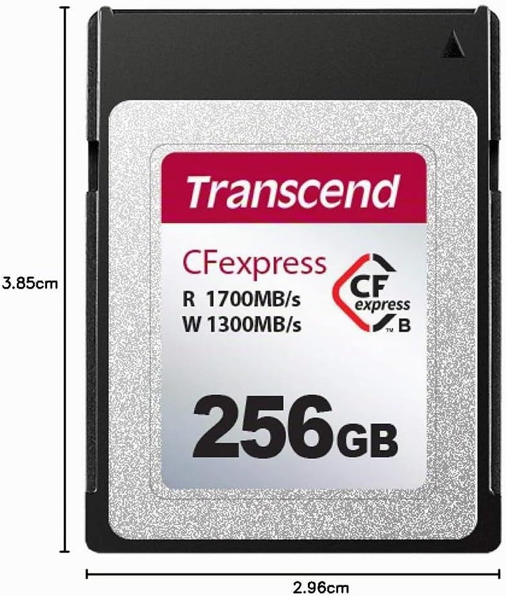 Transcend CFexpress 820 Type B-Speicherkarte TS256GCFE820, Lese-/Schreibgeschwindigkeiten von bis zu