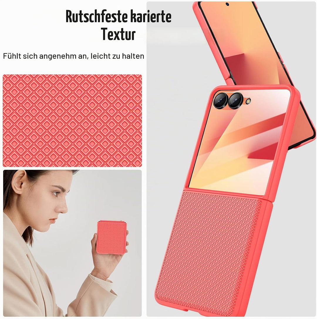 Doeshine für Samsung Galaxy Z Flip 7 Hülle [Not für Flip 7FE] mit Scharnierschutz &amp; Displayschutzfol