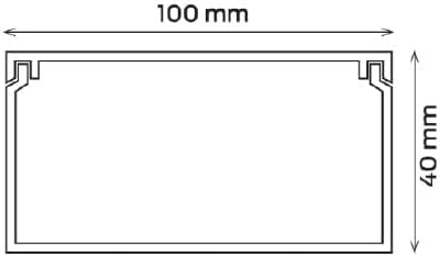 5m Kabelkanal Weiss Selbstklebend, 10,0 x 4,0 x 100 cm / 5 x 1m Wand Kabelkanäle, Elektroinstallatio