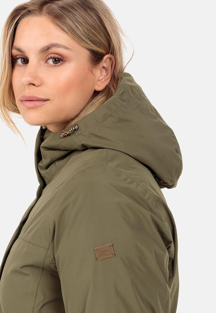 camel active Damen teXXXactive® Funktionsmantel aus recyceltem Polyester 34 Grün, 34 Grün