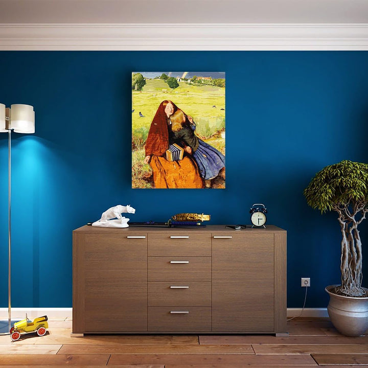 Artnapi Malen nach Zahlen Erwachsene mit Rahmen | DIY Handgemalt | Regenbogenlandschaft| Kit für Anf