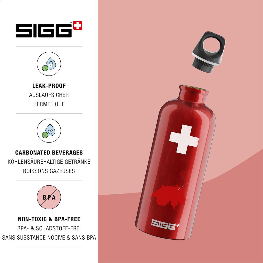 Sigg - Alu Trinkflasche - Traveller - Made in Switzerland - Climatpartner Zertifiziert - Kohlensäure
