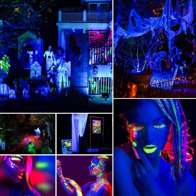 UV Beleuchtung, UKing Schwarzlicht LED mit 12 x 3W UV LED Bar Lichteffekte mit Fernbedienung Partyli