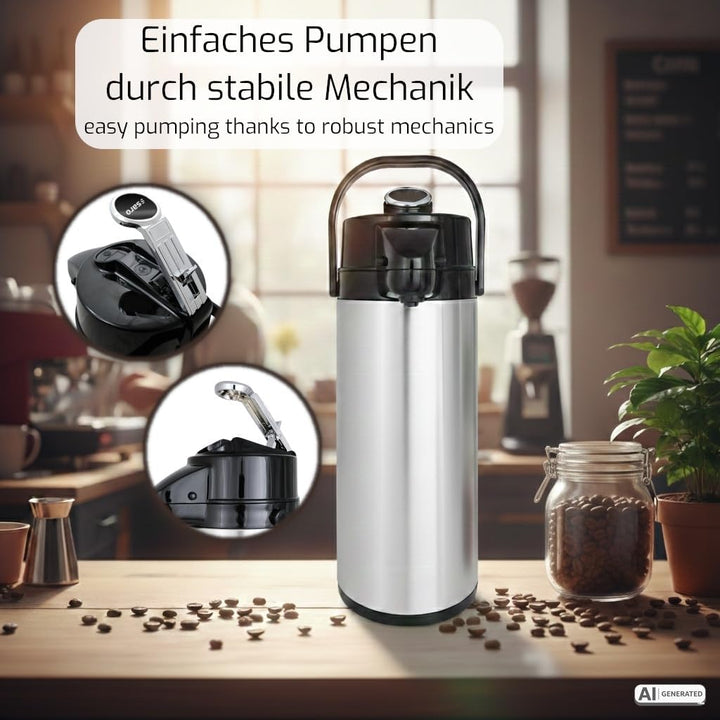 Saro 317-2075 Isolierpumpkanne, 2,2 L Single, Single