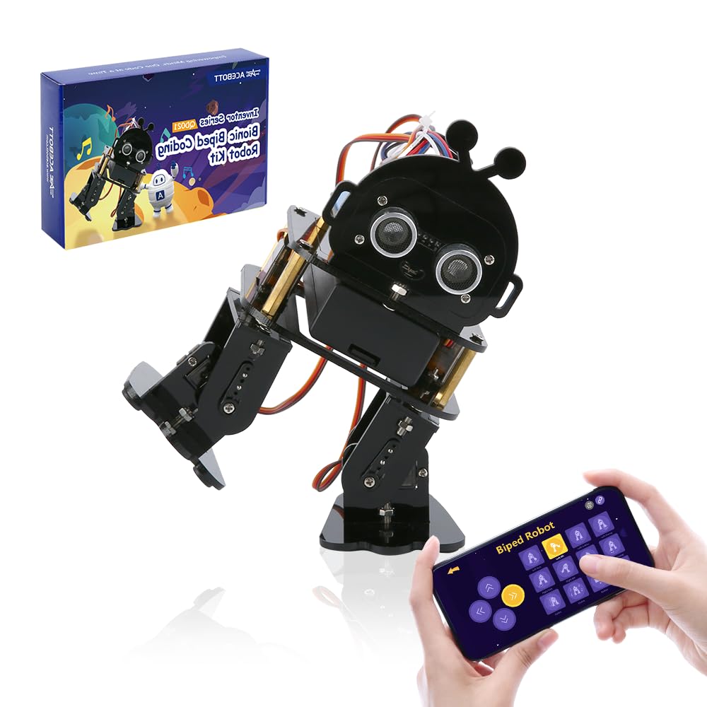 Biped-Roboter-Set, STEM-Spielzeug für Kinder im Alter von 8–12 Jahren, programmierbares Programmier-
