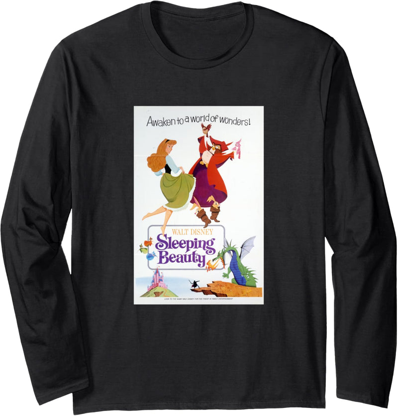 Disney Sleeping Beauty Poster Langarmshirt